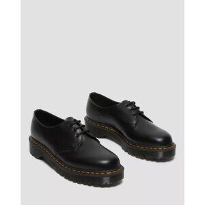 Dr Martens 1461 Bex Black Smooth Leather Lace-Up Shoes Unisex 9 M / 10 L 8931